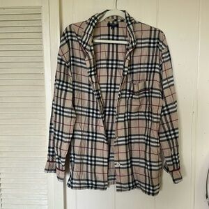 Burberry flannel sleep shirt